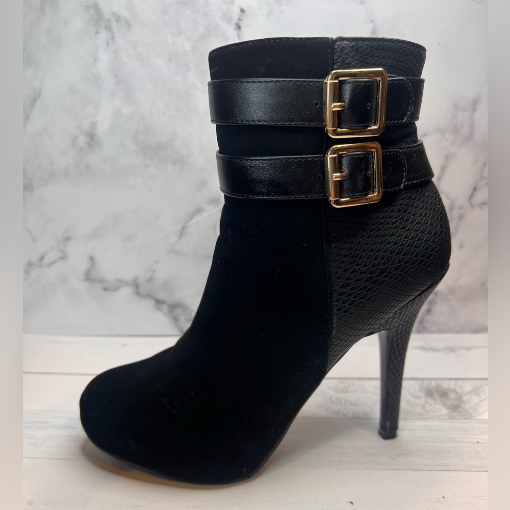 Toe High Heels Boots black size 8.5